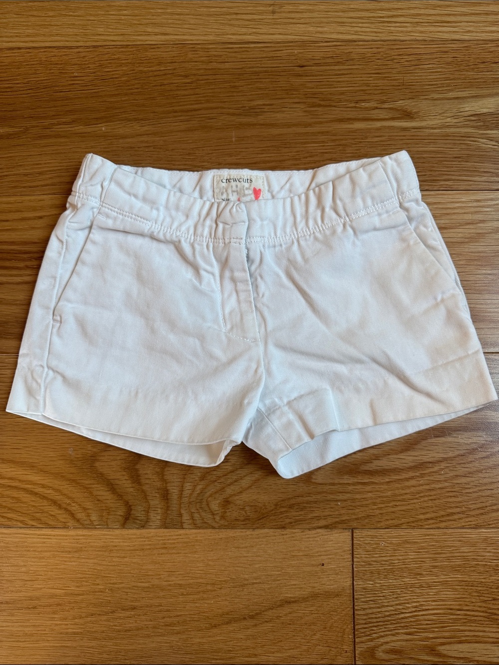 Crewcuts White Girls' Pull-On Shorts 100% Cotton